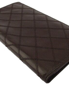 CHANEL length wallet Bikorore leather Authentic used T19489